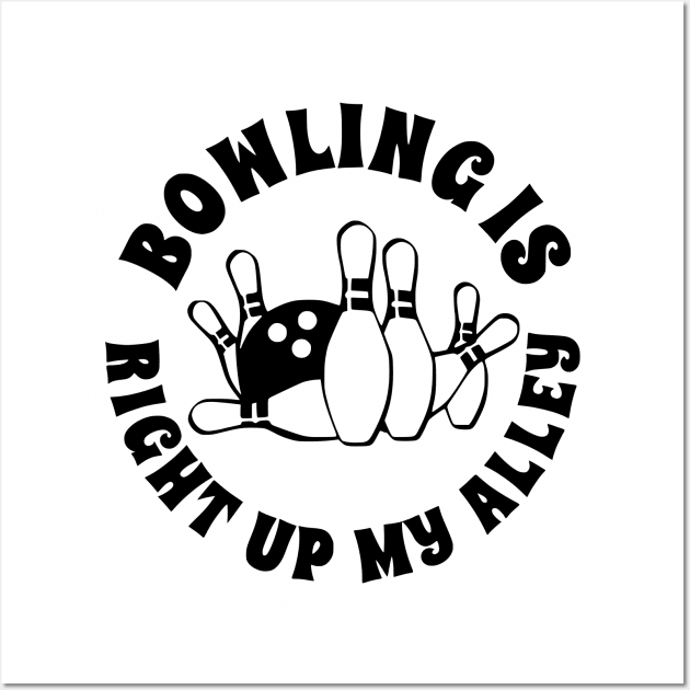 Bowling Alley Wall Art by flimflamsam